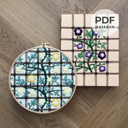 Trellis Embroidery Pattern (Digital Download) | wolfratsen