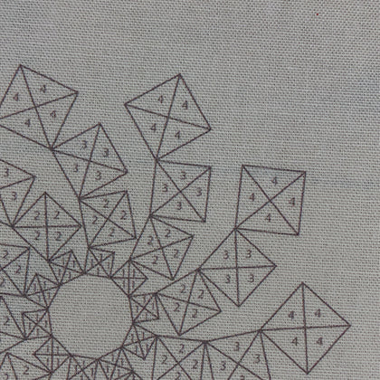 نقش مطبوع على مشكال قماش