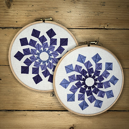 Vier purple embroidery kit